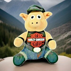 Harley-Davidson Motor Cycles Biker Hog Pig Plush Motorcycle Collectible Gift